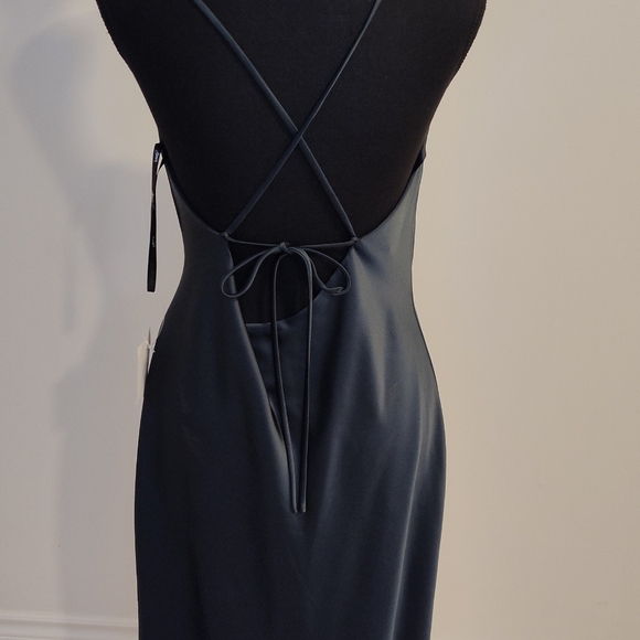 NWT Forest Green Slip Dress - Picture 2 of 4